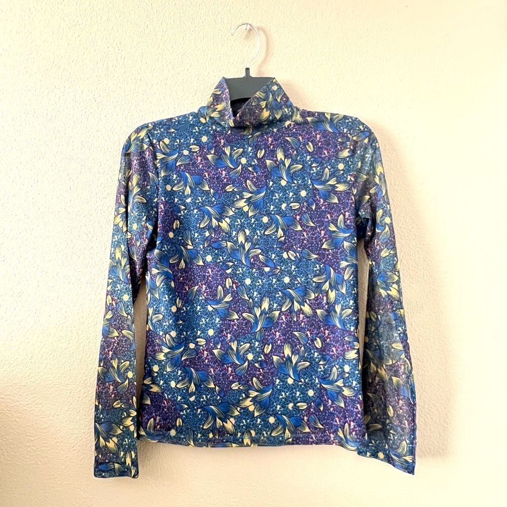 Anthropologie Gauzy Lined Turtleneck Top - Picture 9 of 10